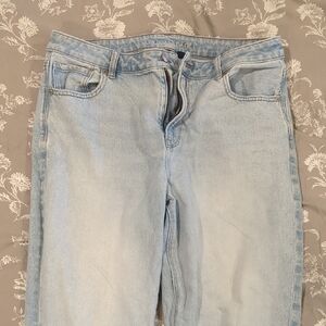 American Eagle Outfitters Light Blue Straight Leg Jeans